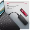 Axagon EEM2-20G USB-C 20Gbps - M.2 NVMe SSD ARMORED dėžutė, SSD korpusas, M.2, M.2, NVMe-oF, PCI Express, 20 Gbit/s, USB jungtis, juoda