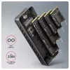 Axagon EEM2-20G USB-C 20Gbps - M.2 NVMe SSD ARMORED dėžutė, SSD korpusas, M.2, M.2, NVMe-oF, PCI Express, 20 Gbit/s, USB jungtis, juoda