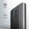 Axagon EEM2-GTS2 išorinė USB-C 10 Gbps metalinė dėžutė M.2 NVMe ir SATA SSD diskams. Be varžtų