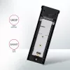 Axagon EEM2-UB2 išorinis USB-C 10 Gbps metalinis dėklas M.2 NVMe SSD diskams. Juodas.