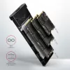 Axagon EEM2-UB2 išorinis USB-C 10 Gbps metalinis dėklas M.2 NVMe SSD diskams. Juodas.