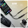 Axagon ADA-HCPD USB-C į 3,5 mm lizdą – Hi-Fi DAC garso adapteris, 384 kHz / 32 bitų, 60 W PD