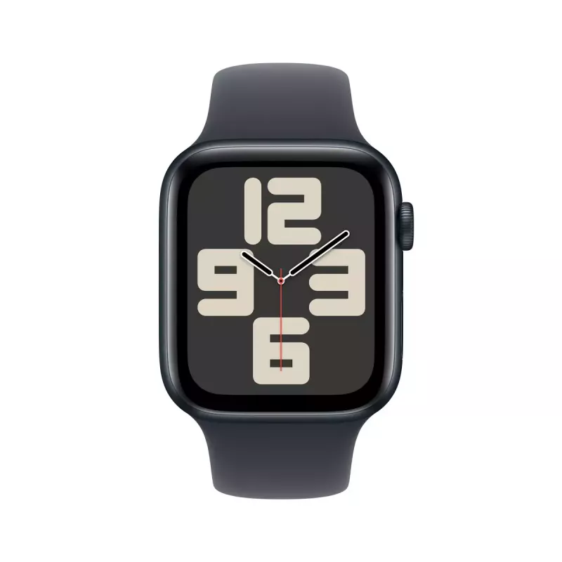 Išmanusis laikrodis „Apple Watch SE GPS 44 mm“ vidurnakčio aliuminio korpusas juodas
