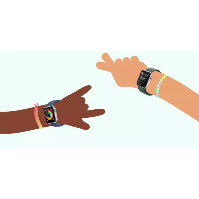 Išmanusis laikrodis „Apple Watch SE GPS 44 mm“ vidurnakčio aliuminio korpusas juodas