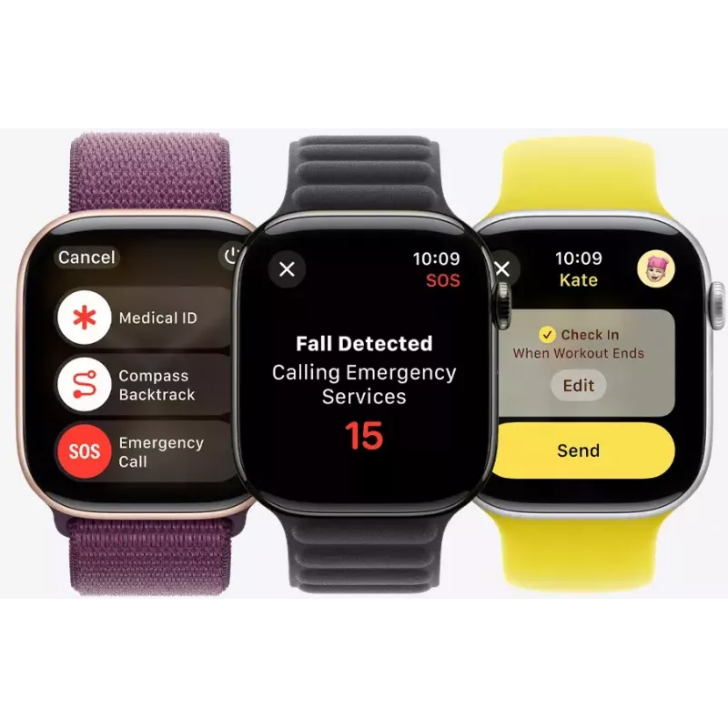 Išmanusis laikrodis Apple Watch Series 10 GPS 46 mm itin juodas aliuminio korpusas MWWP3ET/A