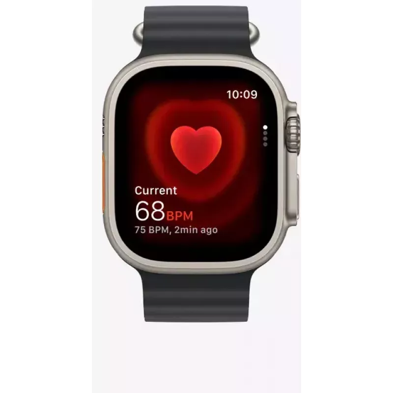 Išmanusis laikrodis Apple Watch Ultra 2 GPS + Cellular 49mm natūralaus titano korpusas, smėlio spalvos Alpių kilpa, vidutinio dydžio