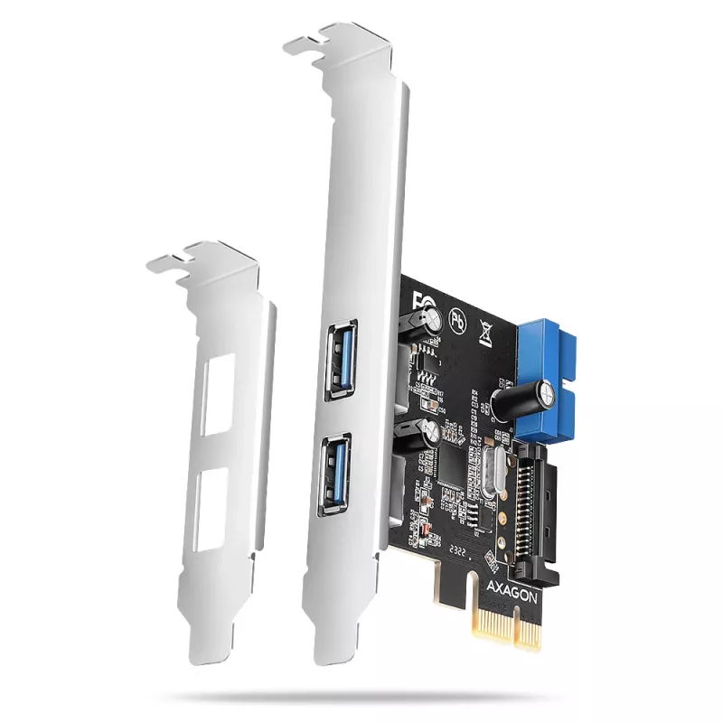 Axagon PCEU-232RS PCIe valdiklis 2x išor. + 2x vid. USB 5Gbps