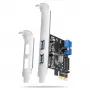 Axagon PCEU-232RS PCIe valdiklis 2x išor. + 2x vid. USB 5Gbps
