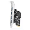 Axagon PCEU-430RS PCIe valdiklis 4x išor. USB-A 5Gbps prievadas