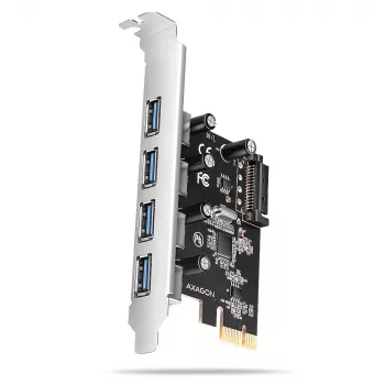 Axagon PCEU-430RS PCIe valdiklis 4x išor. USB-A 5Gbps prievadas