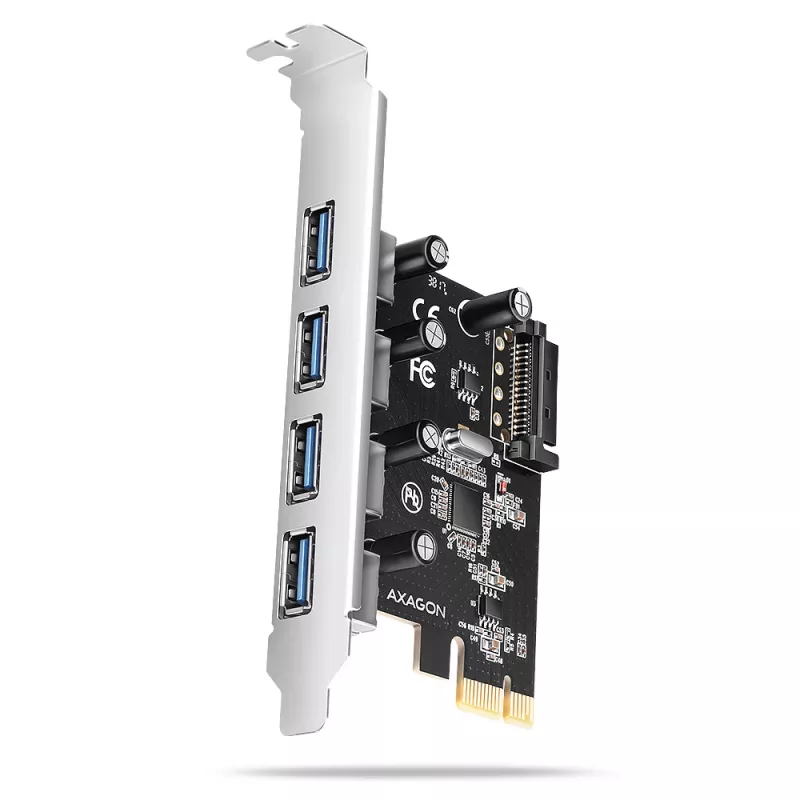 Axagon PCEU-430RS PCIe valdiklis 4x išor. USB-A 5Gbps prievadas
