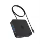 ICY BOX IB-DK4090-C dokinė stotelė USB 3.2 Gen 2 (3.1 Gen 1) Type-C juoda