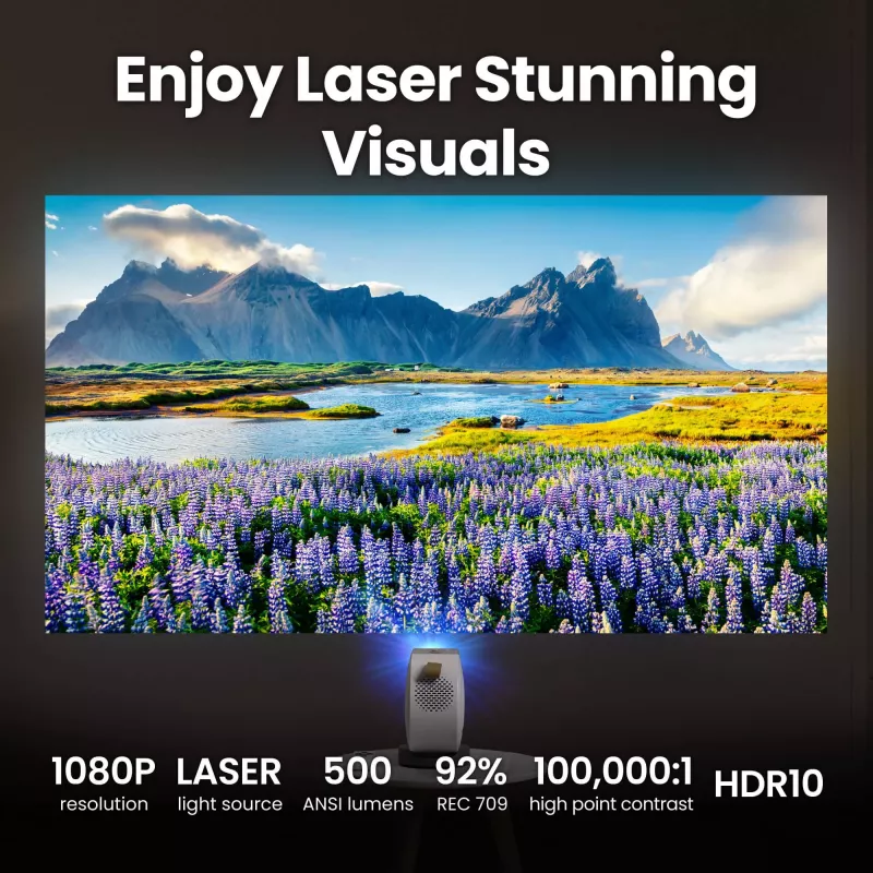 BenQ GV50 Standartinis projektorius 500 ANSI liumenų DLP 1080p (1920x1080) Baltas