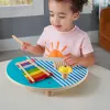 Fisher-Price medinis muzikinis stalas su mušamaisiais instrumentais, 3 medinės dalys