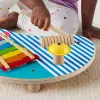 Fisher-Price medinis muzikinis stalas su mušamaisiais instrumentais, 3 medinės dalys