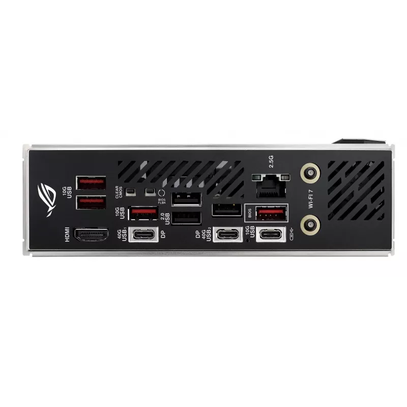 Pagrindinė plokštė ASUS ROG STRIX X870-I GAMING WIFI mini ITX · AMD X870 · Socket AM5 · DDR5 · 2 DIMM · Wi‑Fi 7 · Bluetooth 5.4