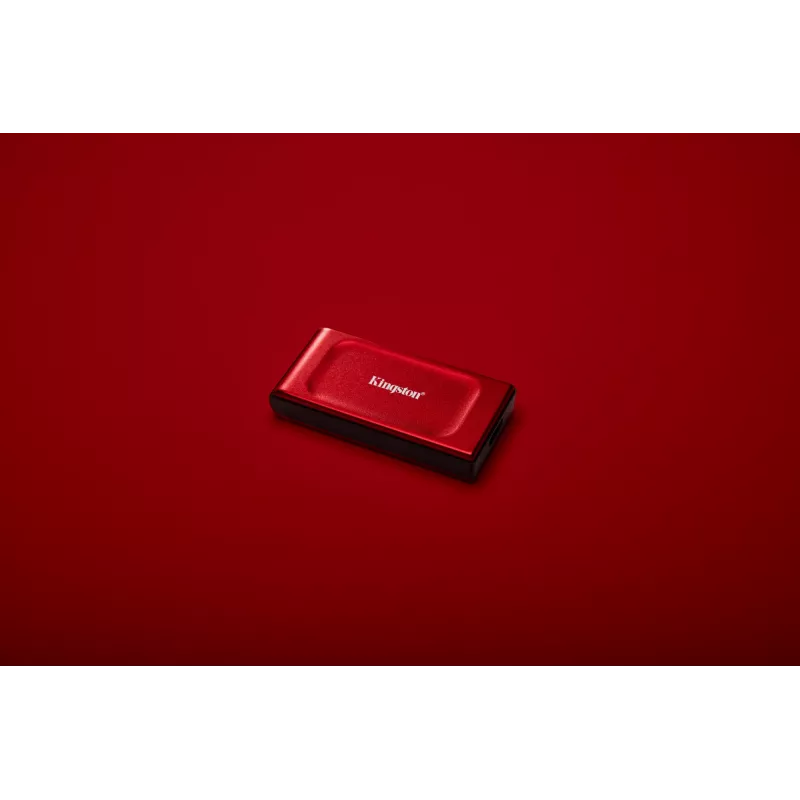 Kingston Technology 2TB XS1000 raudonas išorinis USB 3.2 Gen 2 nešiojamasis kietojo kūno diskas