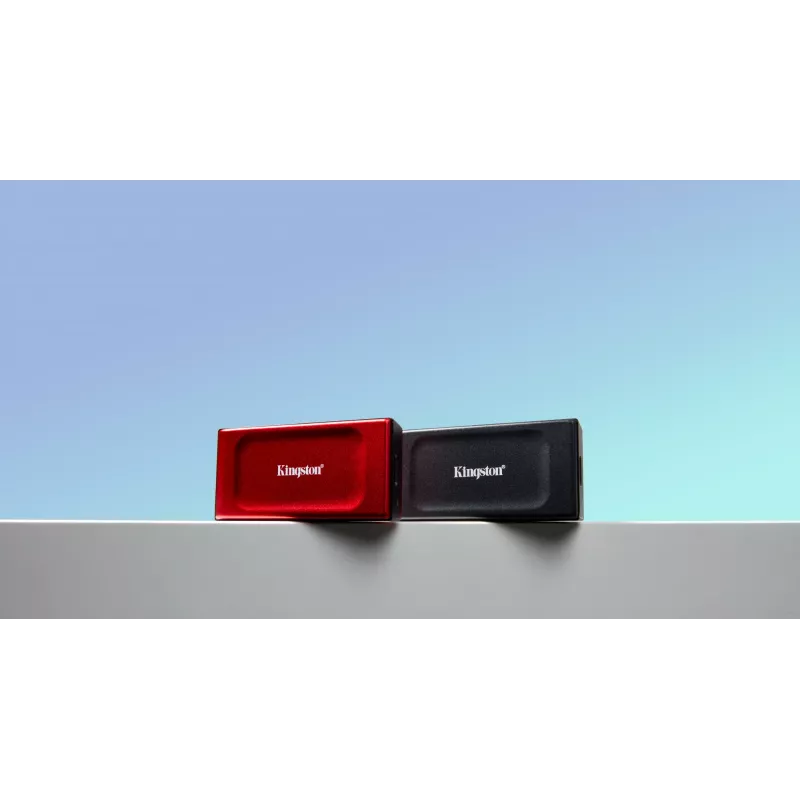 Kingston Technology 2TB XS1000 raudonas išorinis USB 3.2 Gen 2 nešiojamasis kietojo kūno diskas