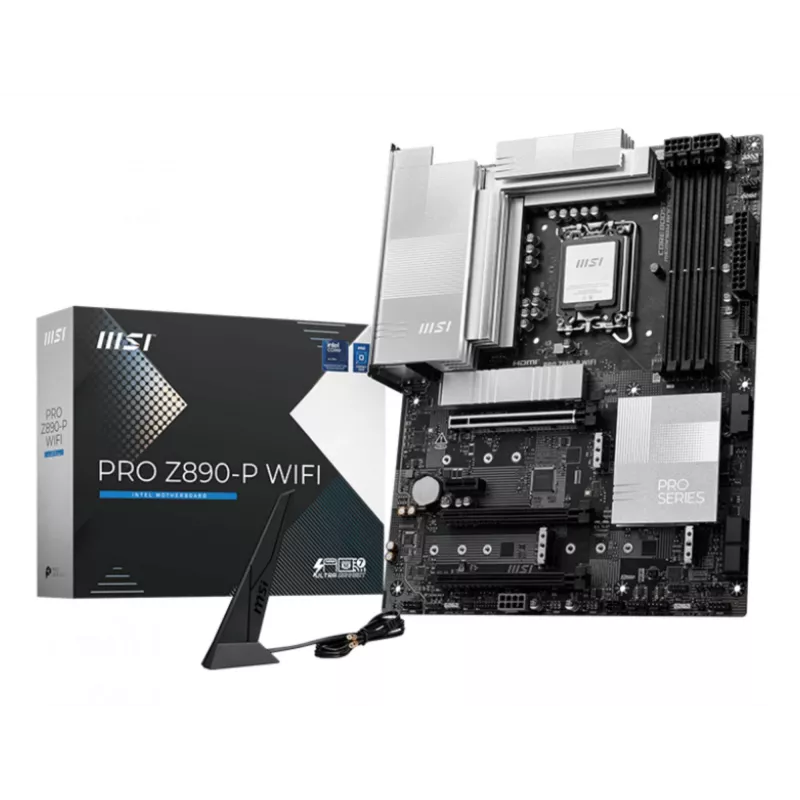 MSI PRO Z890-P WIFI pagrindinė plokštė Intel Z890 LGA 1851 (Socket V1) ATX