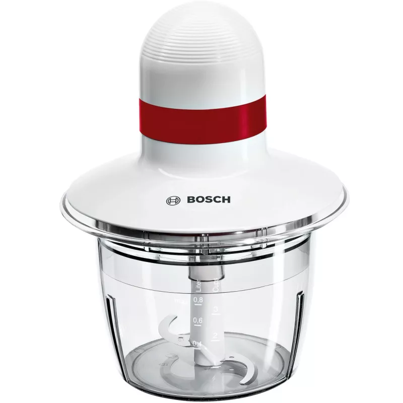 Bosch MMRP1000 elektrinis maisto smulkintuvas 0,8 l 400 W raudonas, permatomas, baltas