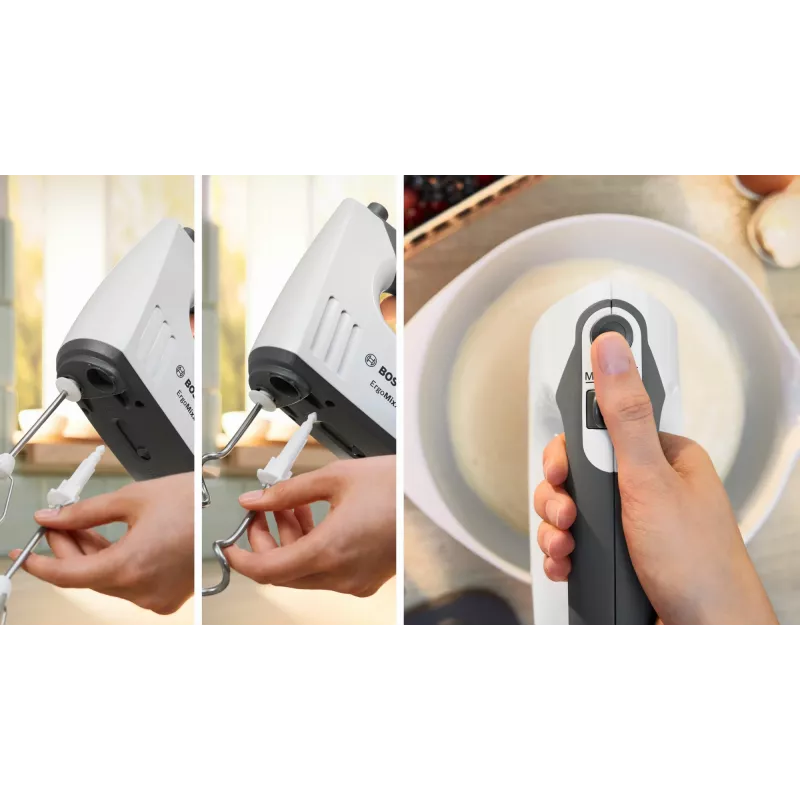 Bosch MMRP1000 elektrinis maisto smulkintuvas 0,8 l 400 W raudonas, permatomas, baltas