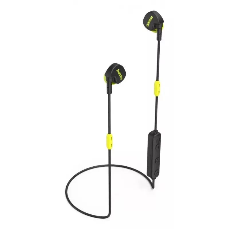 Hama Freedom Athletics II Ausinės Belaidės Užkabinamos, Įdedamos Skambučiams / Muzikai Bluetooth Juoda, Geltona