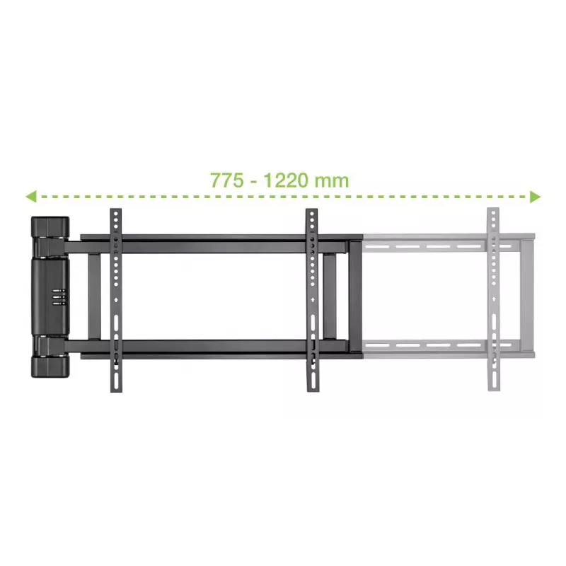 TV sieninis laikiklis TECHLY 368697 32–75 colių ekranams, elektrinis reguliavimas, maks. apkrova 50 kg