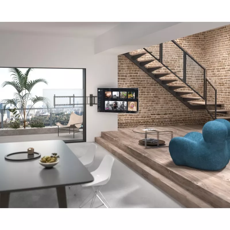 TV sieninis laikiklis TECHLY 368697 32–75 colių ekranams, elektrinis reguliavimas, maks. apkrova 50 kg