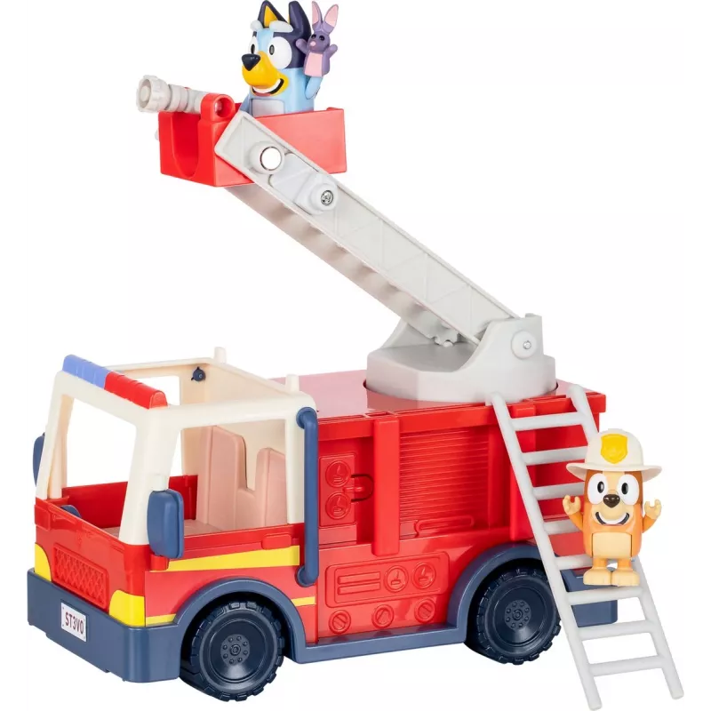 Moose Toys Bluey Fire Truck, gaisrinis automobilis, 3 metai, plastikas, įvairiaspalvis, raudonas