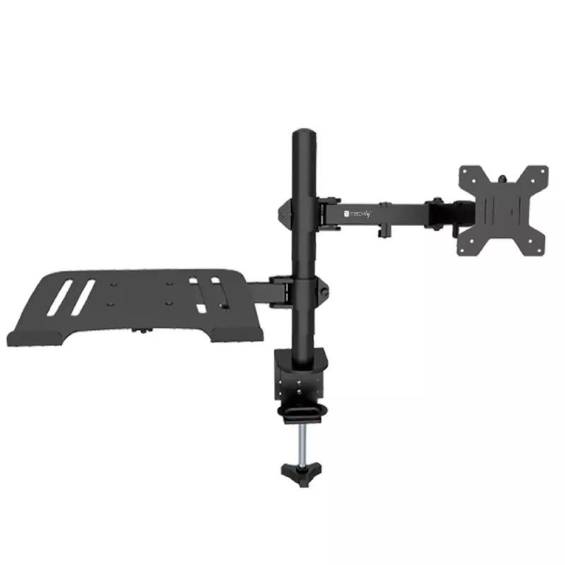 Techly ICA-LCD 174NB monitoriaus laikiklis / stovas 81,3 cm (32 col.) Stalinis Juodas