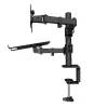 Techly ICA-LCD 174NB monitoriaus laikiklis / stovas 81,3 cm (32 col.) Stalinis Juodas