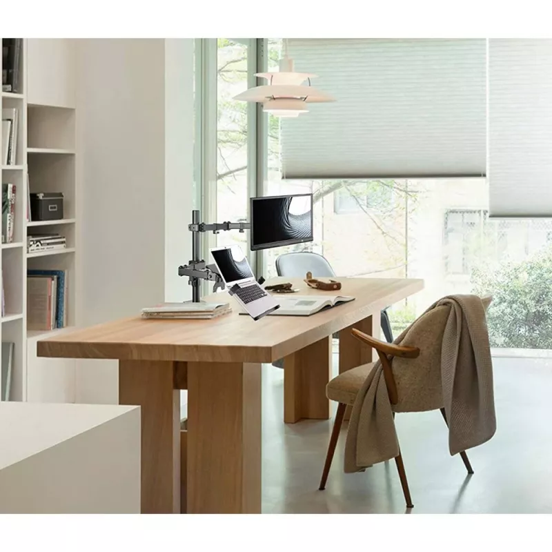 Techly ICA-LCD 174NB monitoriaus laikiklis / stovas 81,3 cm (32 col.) Stalinis Juodas
