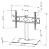 Techly ICA-LCD S07L TV laikiklis/stovas 165,1 cm (65 colių) juodas
