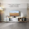 Techly ICA-LCD S07L TV laikiklis/stovas 165,1 cm (65 colių) juodas