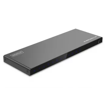 DIGITUS 1x8 HDMI skirstytuvas. 4K/60Hz HDCP 2.3. EDID valdymas