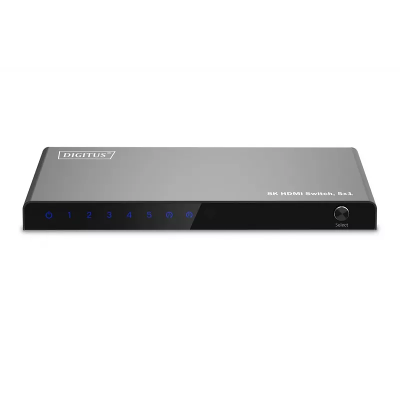 DIGITUS 5x1 HDMI jungiklis. 8K/60Hz (4:4:4). HDR. HDCP2.3
