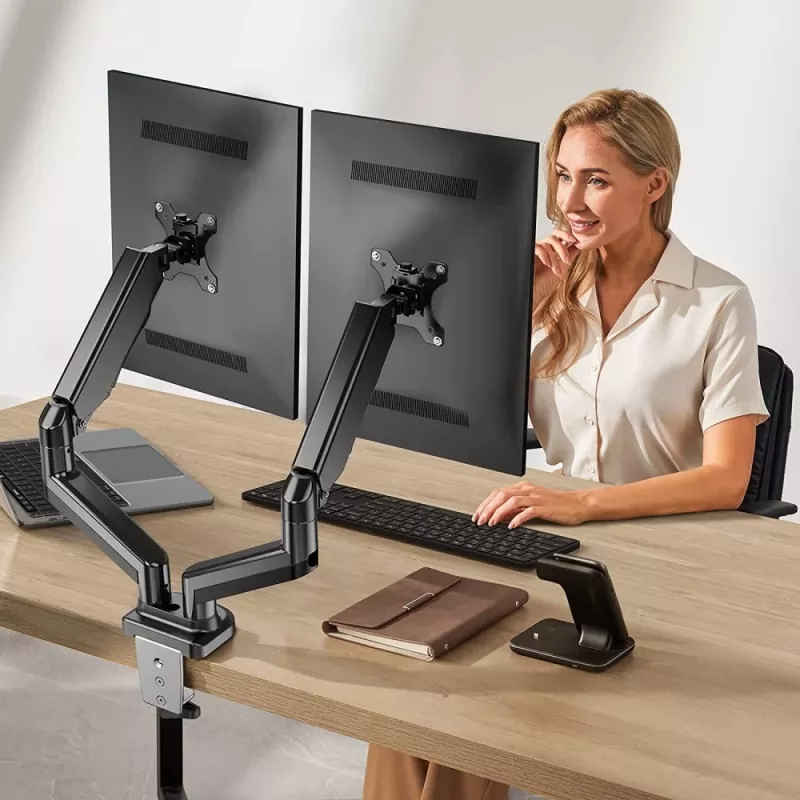 Techly ICA-LCD 462B monitoriaus laikiklis / stovas 81,3 cm (32 colių) Stalinis Juodas