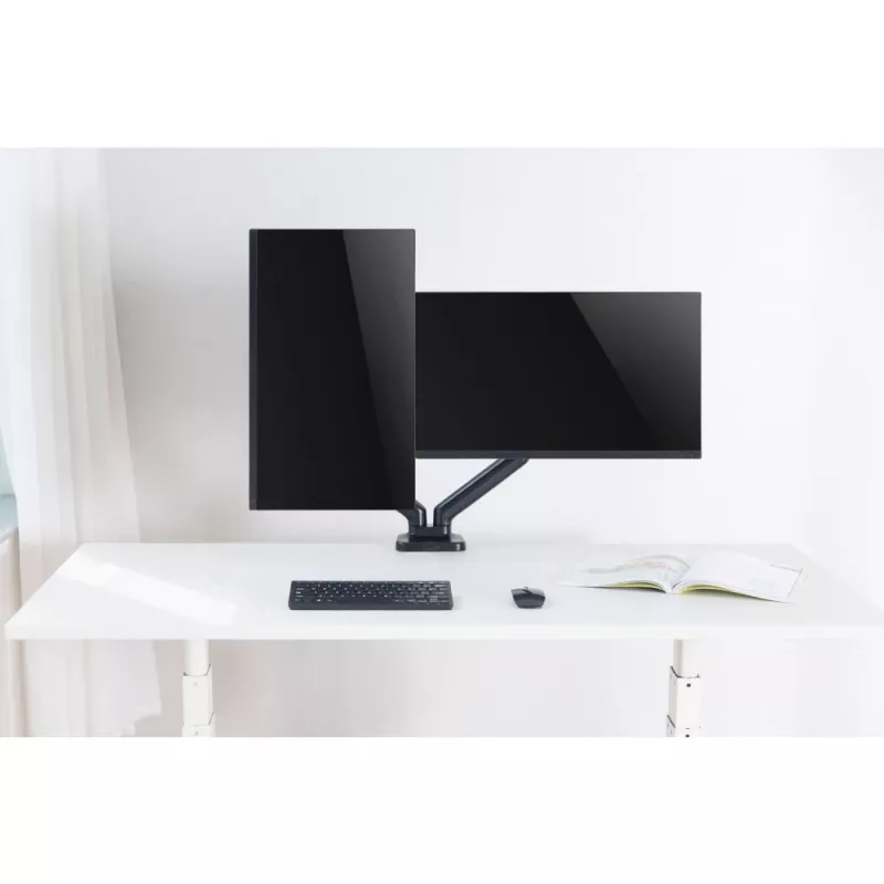 Techly ICA-LCD 462B monitoriaus laikiklis / stovas 81,3 cm (32 colių) Stalinis Juodas