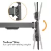 Techly ICA-PLB 490 TV laikiklis/stovas 2,03 m (80 colių) juodas
