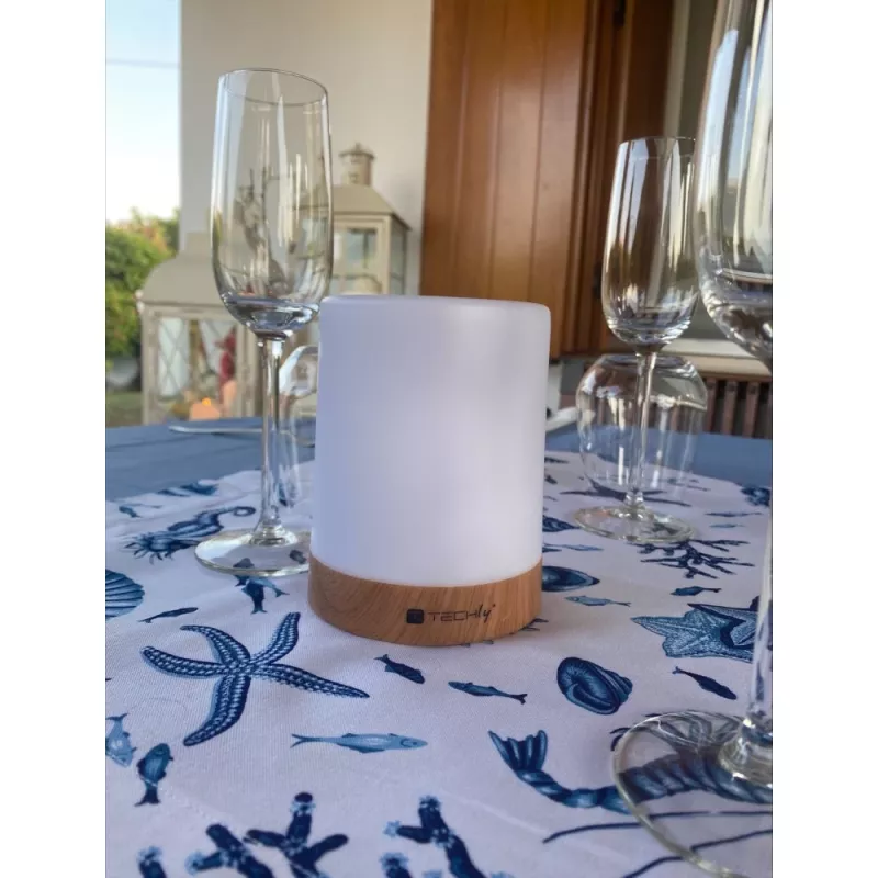 Stalinė lempa Techly I-LED TOUCH 1.6 W balta LED jutiklinis valdymas