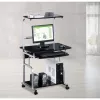 Techly Compact Multi-Function Computer Desk, Glossy Juoda ICA-TB 7800BK