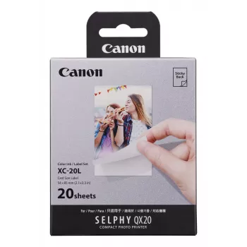 Canon XC-20L, dažų sublimacija, 5,4x8,5 cm, 20 vnt.