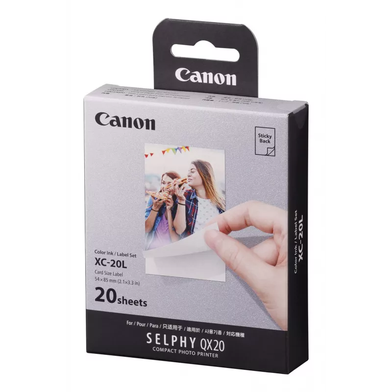 Canon XC-20L, dažų sublimacija, 5,4x8,5 cm, 20 vnt.