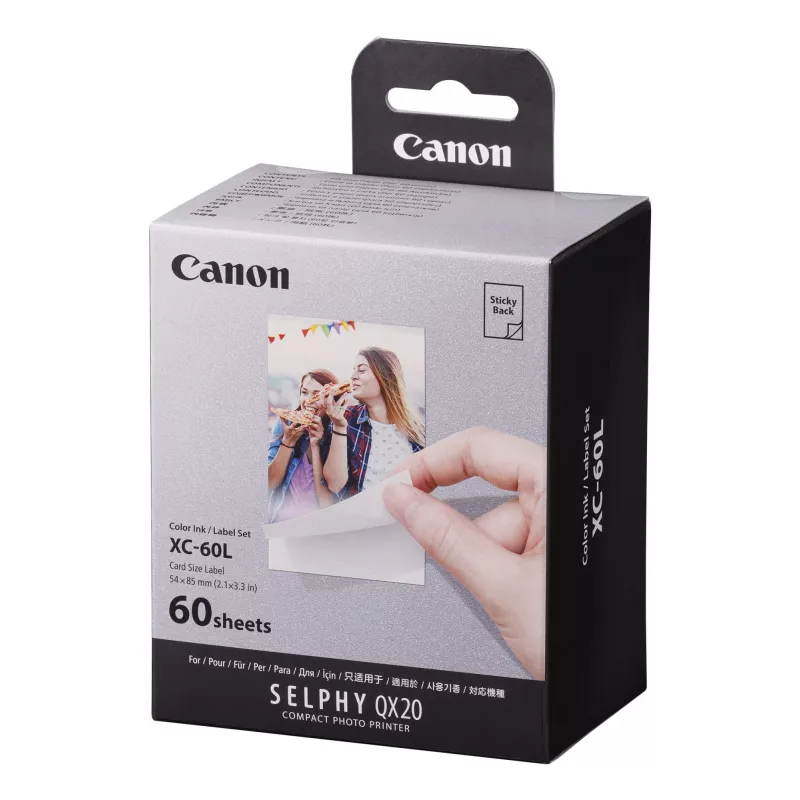 Canon XC-60L, dažų sublimacija, 5.4x8.5 cm, 60 vnt.