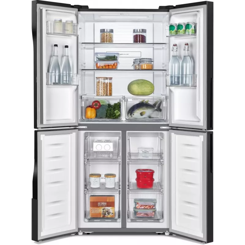 Gorenje G600 NRM818EMB šaldytuvas-šaldiklis, laisvai pastatomas 427 L juodas