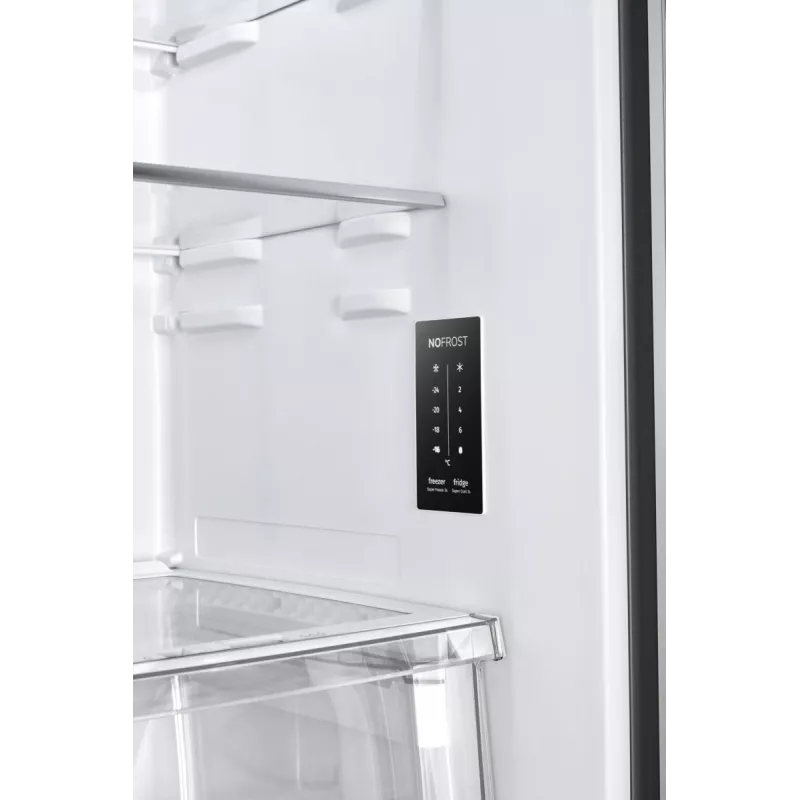 Gorenje G600 NRM818EMB šaldytuvas-šaldiklis, laisvai pastatomas 427 L juodas