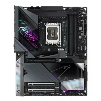 GIGABYTE Z890 AORUS MASTER pagrindinė plokštė - palaiko Intel Core Ultra (2 serija) procesorius, 18+1+2 fazių VRM, iki 9500 MHz DDR5 (OC), 2x PCIe 5.0 + 3x PCIe 4.0, Wi-Fi 7, 10GbE LAN, Thunderbolt 4