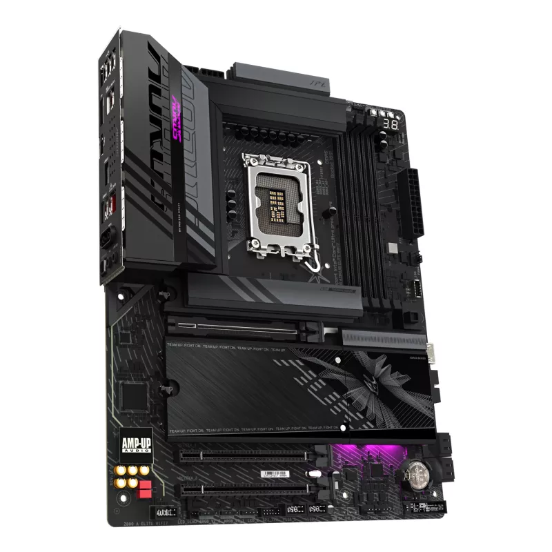 Pagrindinė plokštė GIGABYTE Z890 AORUS ELITE WIFI7, Intel Z890 mikroschemų rinkinys, LGA 1851, ATX, DDR5, 4x DIMM, 4x M.2, Wi‑Fi 7, 2.5Gb LAN