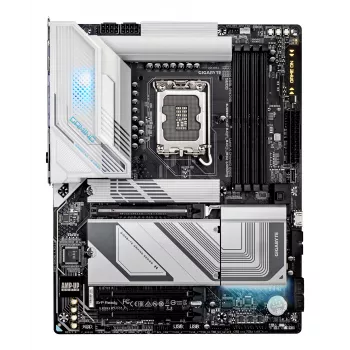 GIGABYTE Z890 GAMING X WIFI7 pagrindinė plokštė - Palaiko Intel Core Ultra (Series 2) procesorius, 16+1+2 fazių VRM, iki 8800 MHz DDR5 (OC), 1xPCIe 5.0 + 3xPCIe 4.0, Wi-Fi 7, 2,5 GbE LAN, USB 4