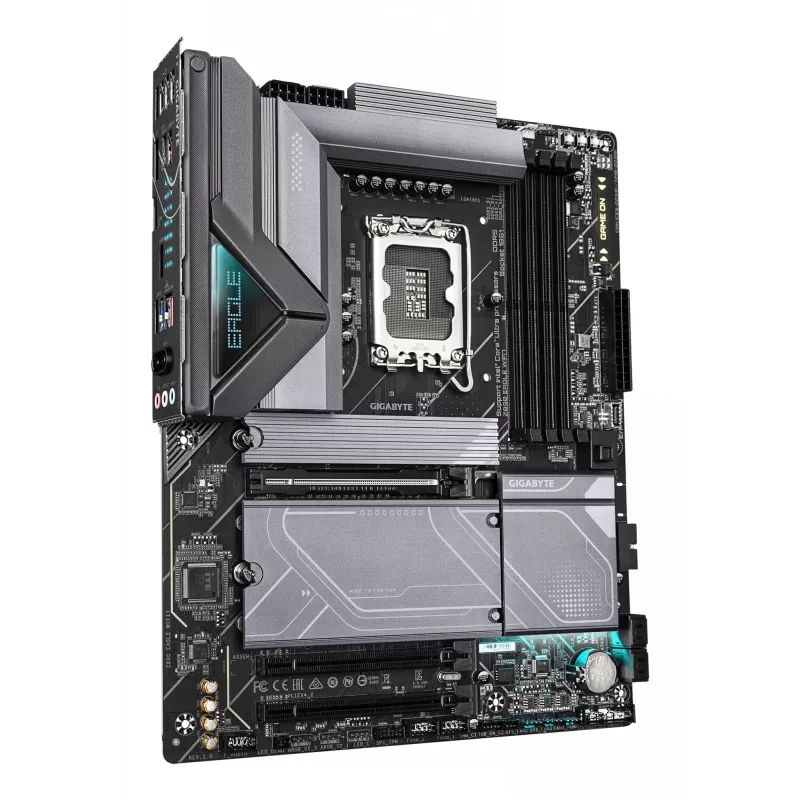 GIGABYTE Z890 EAGLE WIFI7 pagrindinė plokštė – palaiko Intel Core Ultra (2-os serijos) procesorius, 14+1+2 fazių VRM, iki 8800 MHz DDR5 (OC), 1x PCIe 5.0 + 3x PCIe 4.0, Wi-Fi 7, 2.5GbE LAN, USB 4